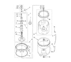 Kenmore 11028847700 agitator, basket and tub parts diagram