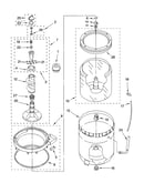 Agitator, basket and tub parts