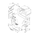 Kenmore Elite 59677599800 freezer liner parts diagram