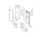 Kenmore Elite 59677599800 refrigerator door parts diagram