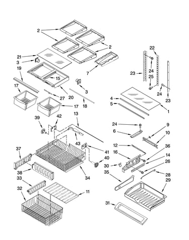 Shelf parts