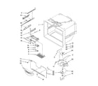 Kenmore Elite 59677606800 freezer liner parts diagram