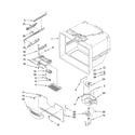 Kenmore Elite 59677609800 freezer liner parts diagram
