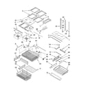 Kenmore Elite 59677609800 shelf parts diagram