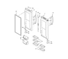 Kenmore Elite 59678576800 refrigerator door parts diagram