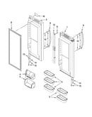 Refrigerator door parts
