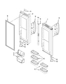 Refrigerator door parts