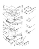 Refrigerator shelf parts