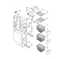 Kenmore Elite 10657452702 freezer liner parts diagram