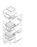 Refrigerator shelf parts