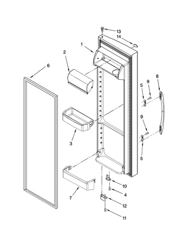 Refrigerator door parts