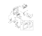 Kenmore 10657909701 dispenser front parts diagram