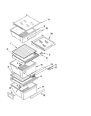 Refrigerator shelf parts