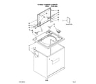 Kenmore 11028837700 top and cabinet parts diagram