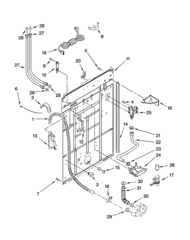 Rear panel parts