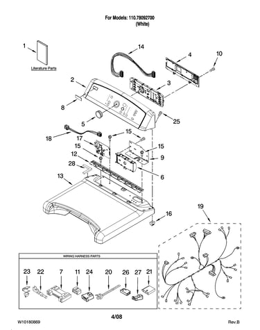 Top and console parts
