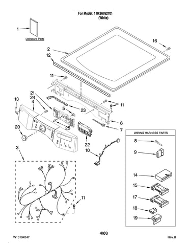 Top and console parts