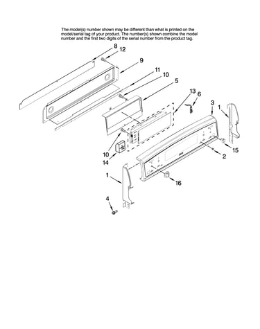 Control panel parts