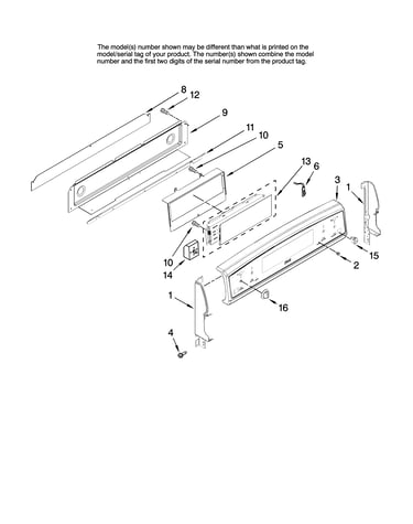 Control panel parts