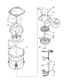 Motor, basket and tub parts
