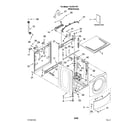 Kenmore 11047511701 top and cabinet parts diagram