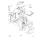 Kenmore 11047512604 top and cabinet parts diagram