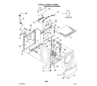 Kenmore 11047566603 top and cabinet parts diagram