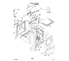 Kenmore 11047581603 top and cabinet parts diagram