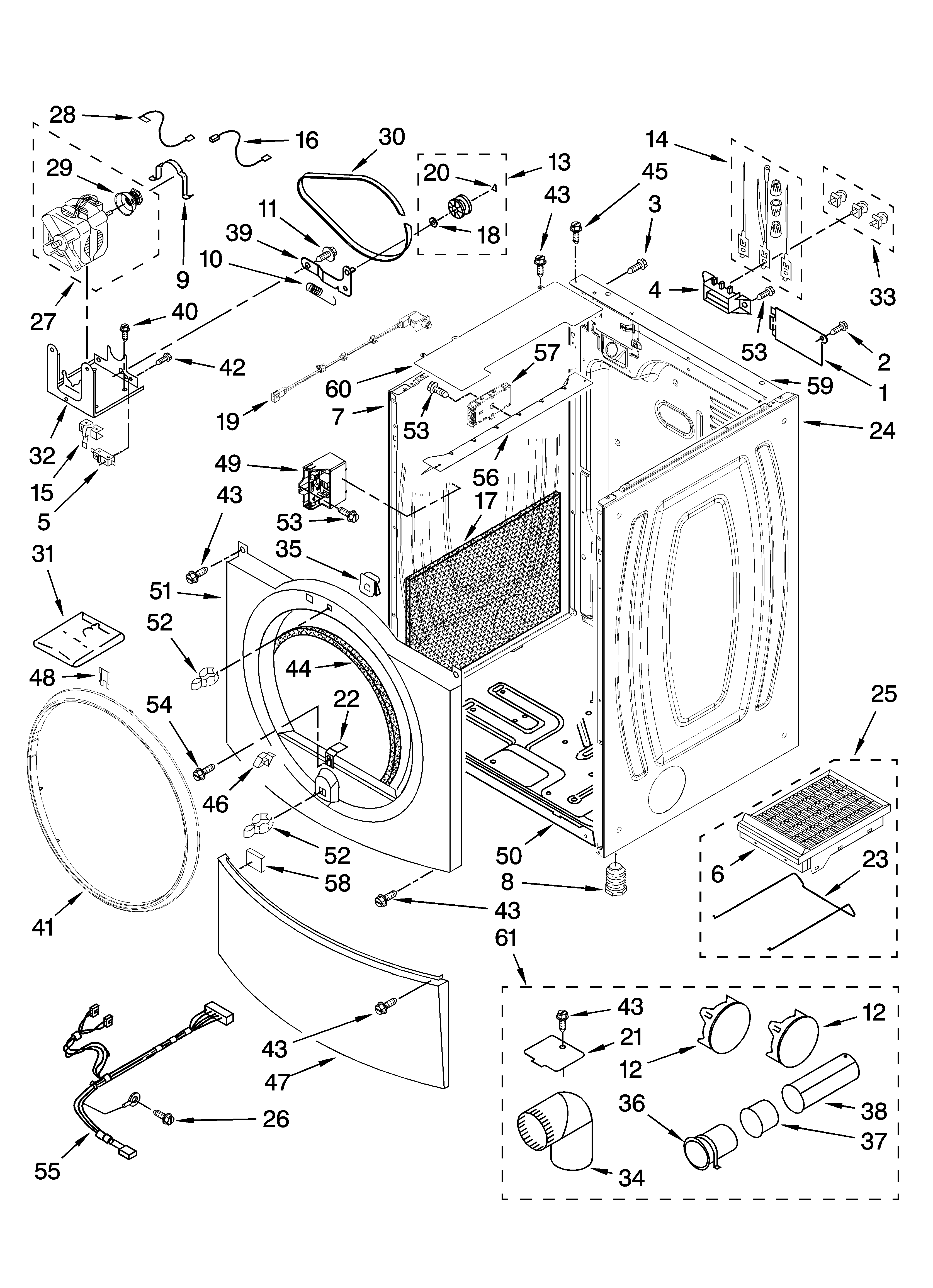 Cabinet parts
