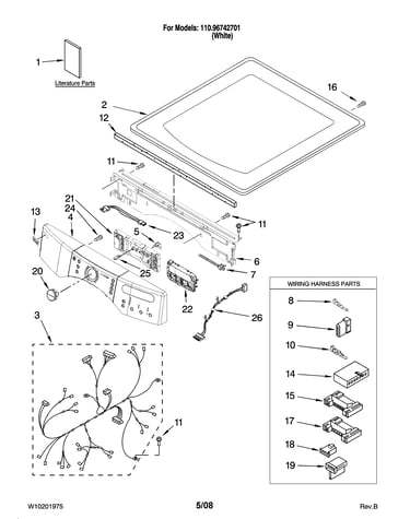 Top and console parts