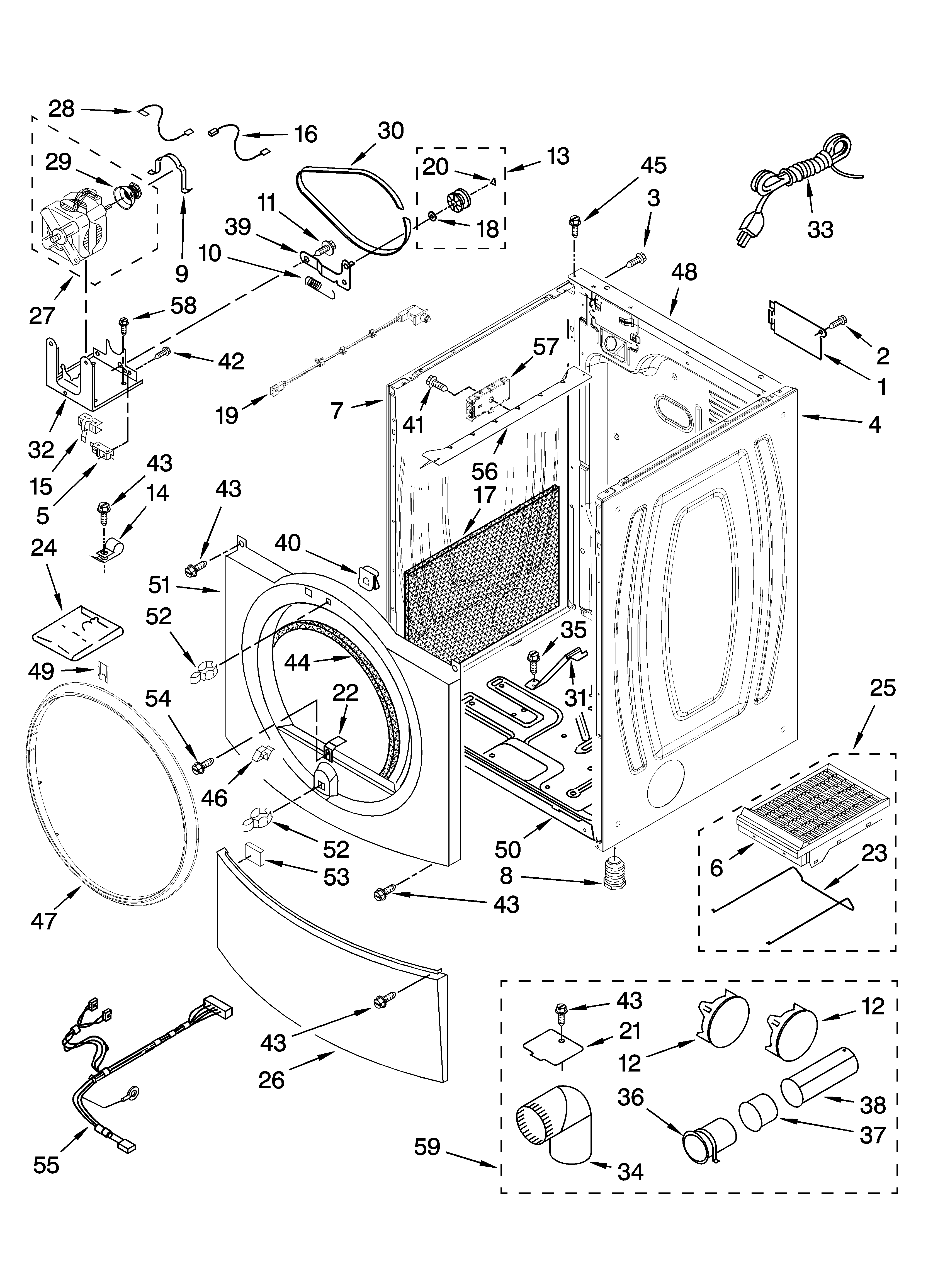 Cabinet parts