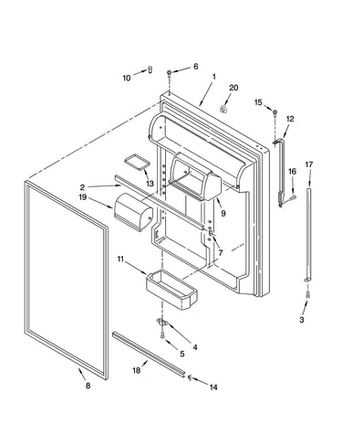 Refrigerator door parts