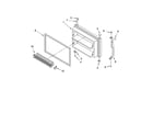 Kenmore 10667973800 freezer door parts diagram