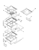 Refrigerator shelf parts