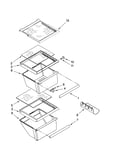 Refrigerator shelf parts