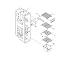 Kenmore 10659522800 freezer liner parts diagram