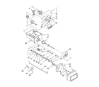 Kenmore 10659522800 motor and ice container parts diagram