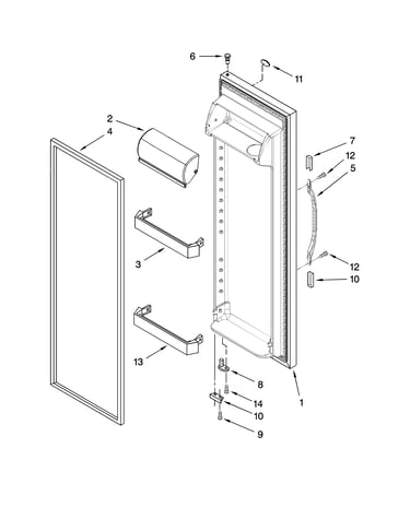 Refrigerator door parts