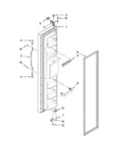 Freezer door parts