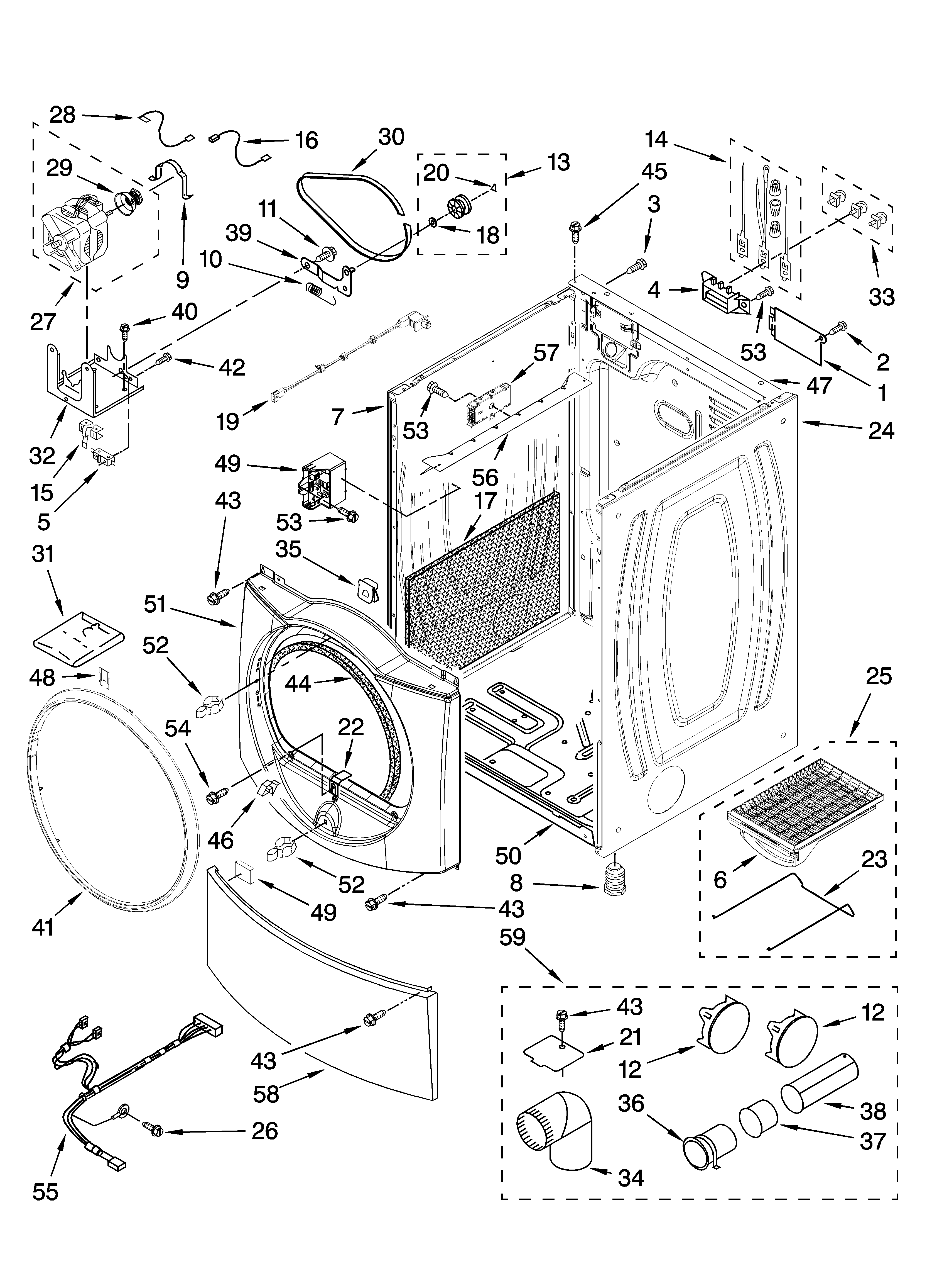 Cabinet parts