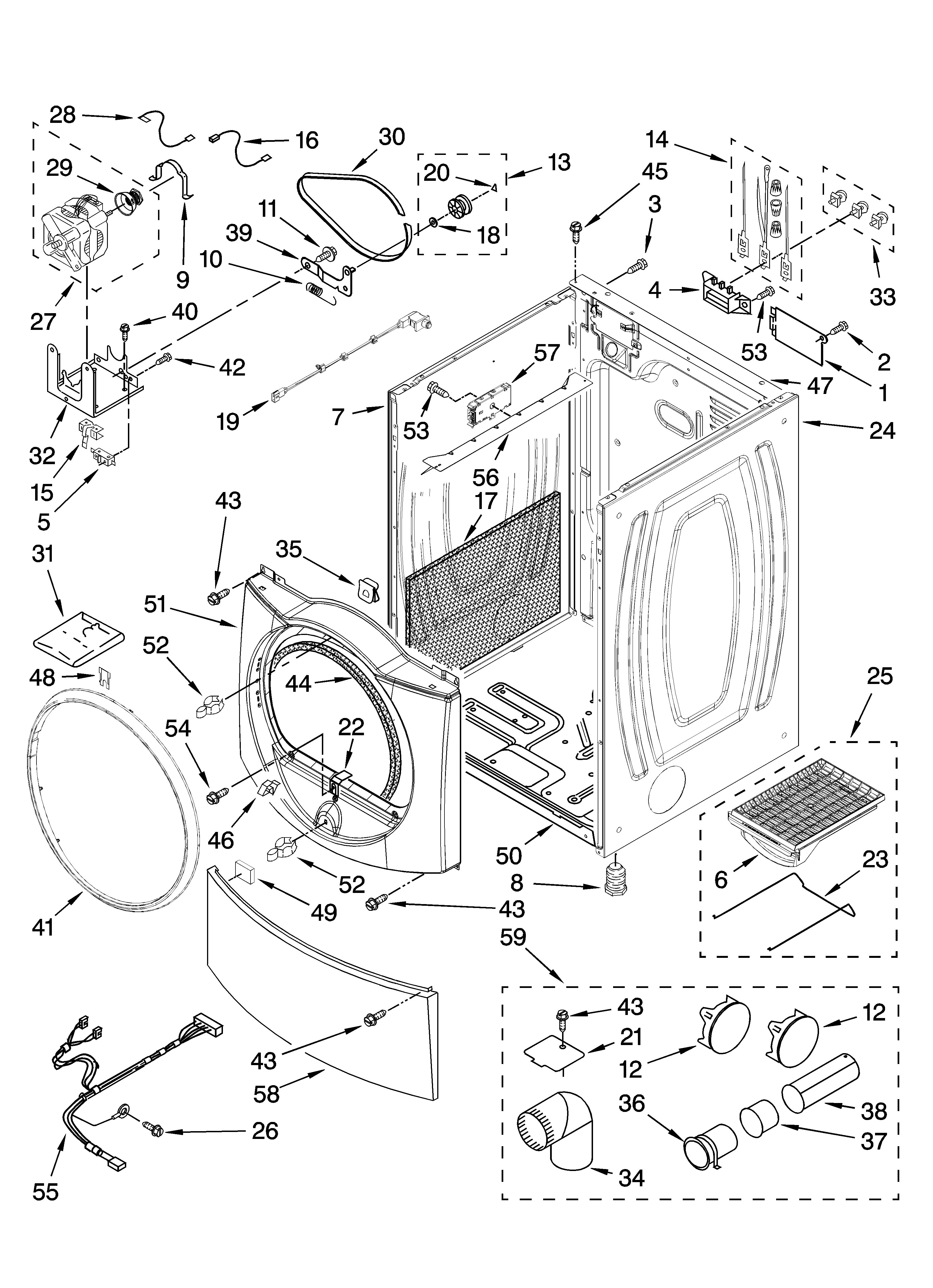 Cabinet parts