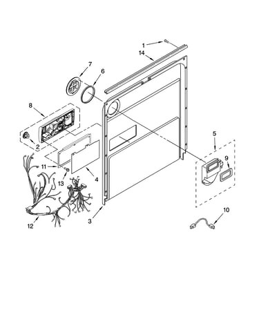 Door and latch parts