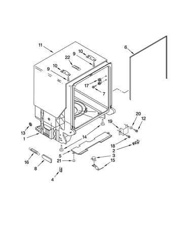 Tub and frame parts