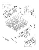 Upper rack and track parts