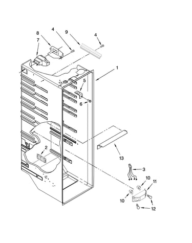 Refrigerator liner parts