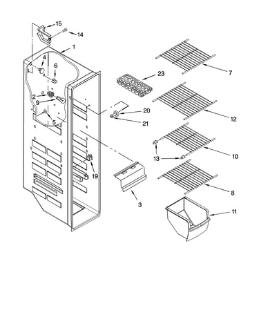 Freezer liner parts