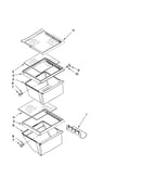 Refrigerator shelf parts