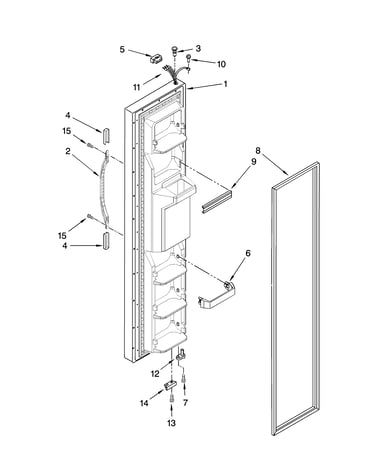Freezer door parts