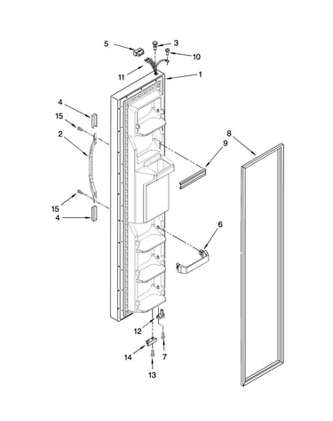 Freezer door parts