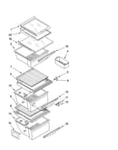 Refrigerator shelf parts